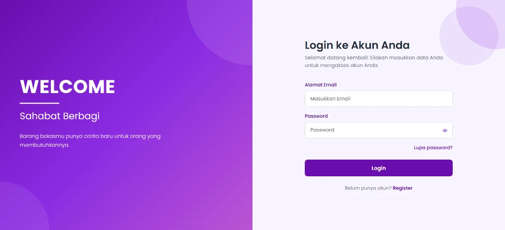 Berbagi Platform UI
